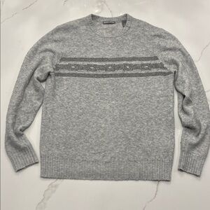 Michael Bastian Men’s Striped Crewneck Sweater Medium Wool Blend